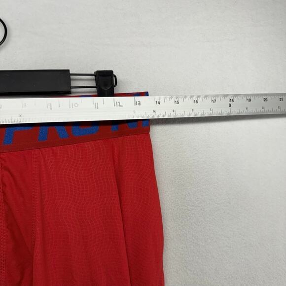 Nike Pro Compression Tights Men's XL Red Training Workout Lifting Full Length - Picture 3 of 9
